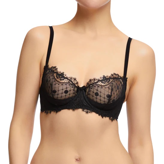 Soutien-gorge balconnet DITA VON TEESE "Vedette" D59024 - Noir