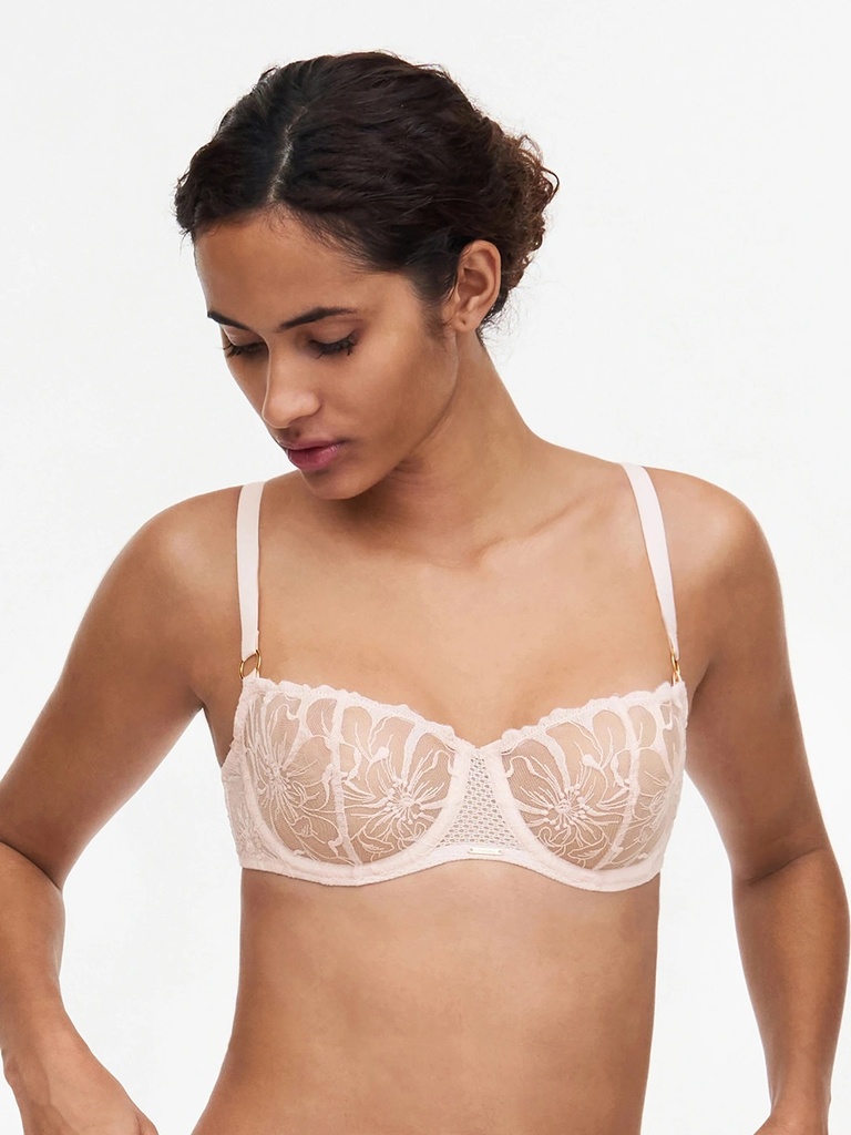 Soutien-gorge corbeille CHANTELLE "Fleurs" C12M50 - Rose dragée 0JW