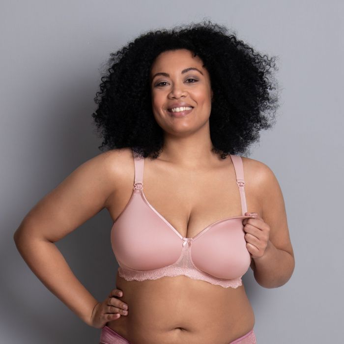 Soutien-gorge d'allaitement coques & sans armatures ANITA MATERNITY "Miss Lovely" 5086 - Bois de rose 596