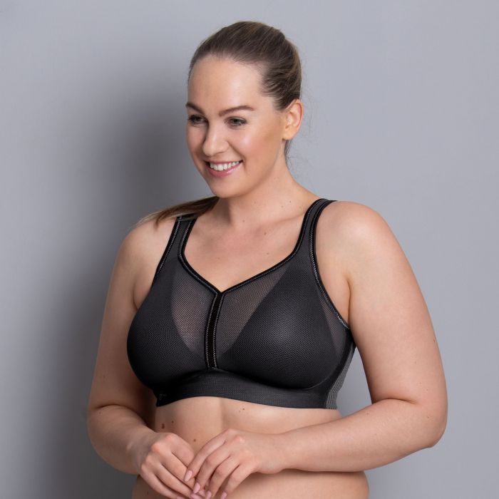 Soutien-gorge de sport à coques sans armatures ANITA ACTIVE Maximum Support "Air control deltapad" 5544 - Anthracite 408