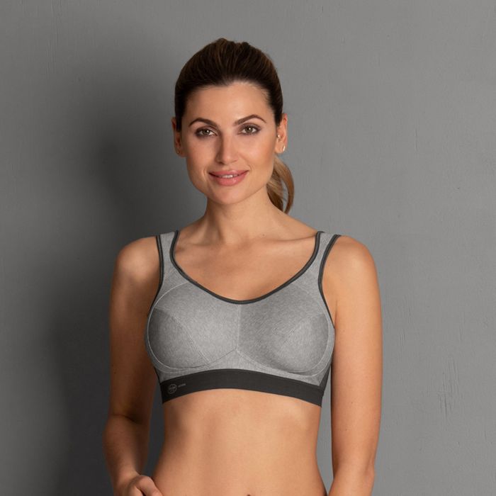 Soutien-gorge de sport sans armatures ANITA ACTIVE Maximum Support "Extrême control" 5527 - Gris chiné 254