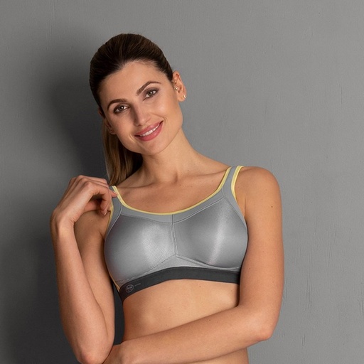 Soutien-gorge de sport sans armatures ANITA ACTIVE Maximum Support "Momentum" 5529 - Gris Iconique 468