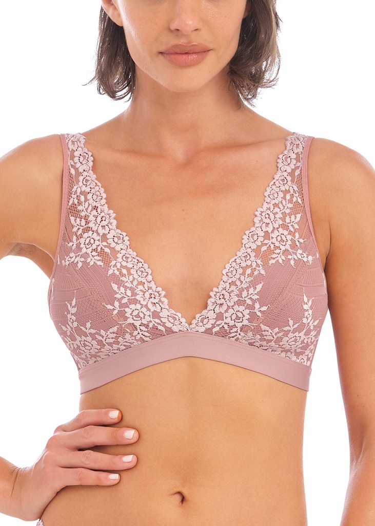 Soutien-gorge triangle sans armature WACOAL "Embrace Lace" WA852191 - Rose 953
