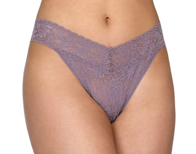 String dentelle stretch HANKY PANKY "Original Rise Thong" 4811P - Dusk