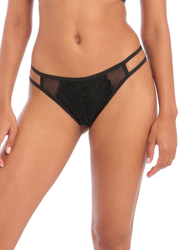 Tanga brésilien sexy FREYA "Temptress" AA400171 - Noir BLK