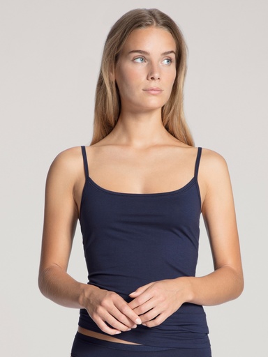 Top fines bretelles durable CALIDA "Natural Comfort" 11075 - Dark Blue 449