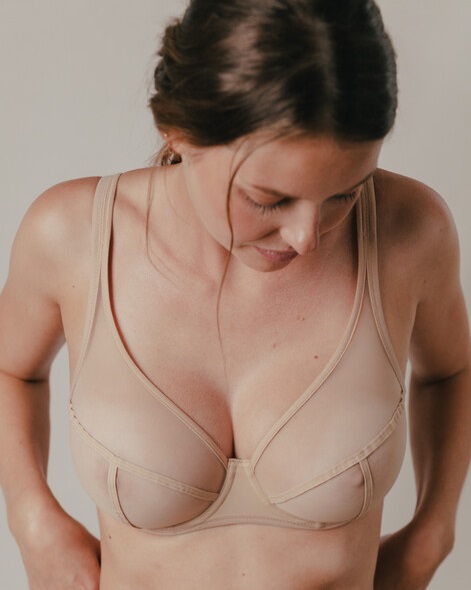 Soutien-gorge armature en 3 parties MAISON LEJABY "Nufit +" G11933 - Power skin 389