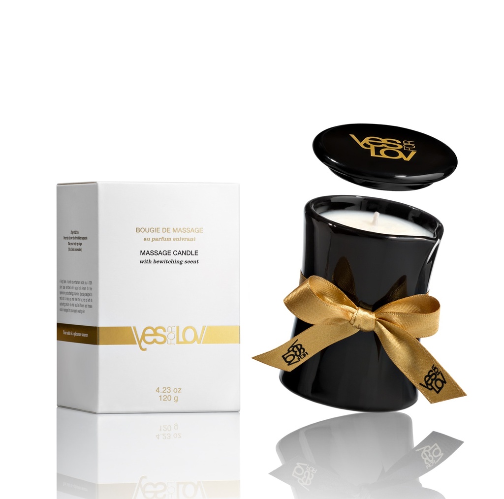 Bougie de massage parfumée YES FOR LOVE "Bewitching scent - Enivrant" YFL01B28 - Pot 120g