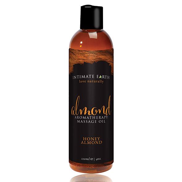 Huile de massage corps entier INTIMATE EARTH "Aromatherapie" 120ml - Almond