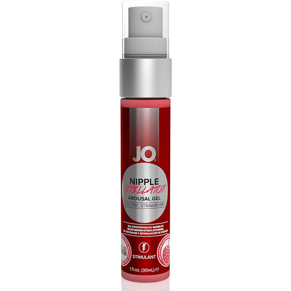 Gel stimulation tétons comestible JO "Nipple titillator" 30ml - Fraise