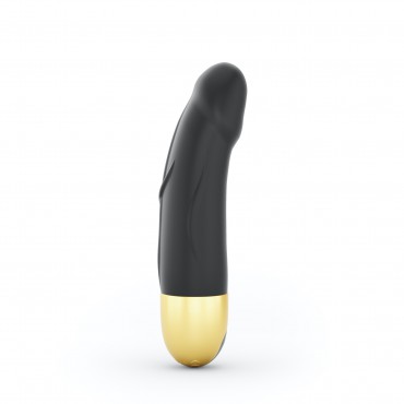 Petit vibromasseur réaliste point G DORCEL "Real vibration 2.0" - Noir & Or