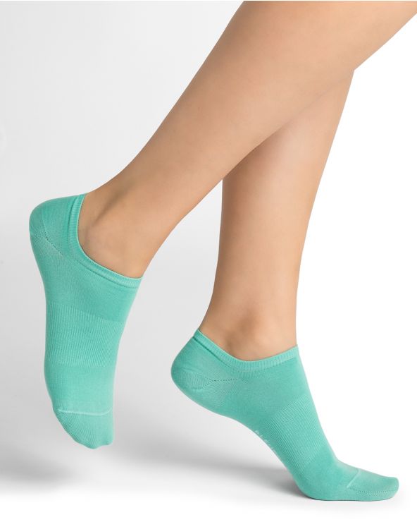 Socquettes TU 36/40 BLEU FORET "Mini sox coton unie" 6339 - TU - Vert menthe PU7