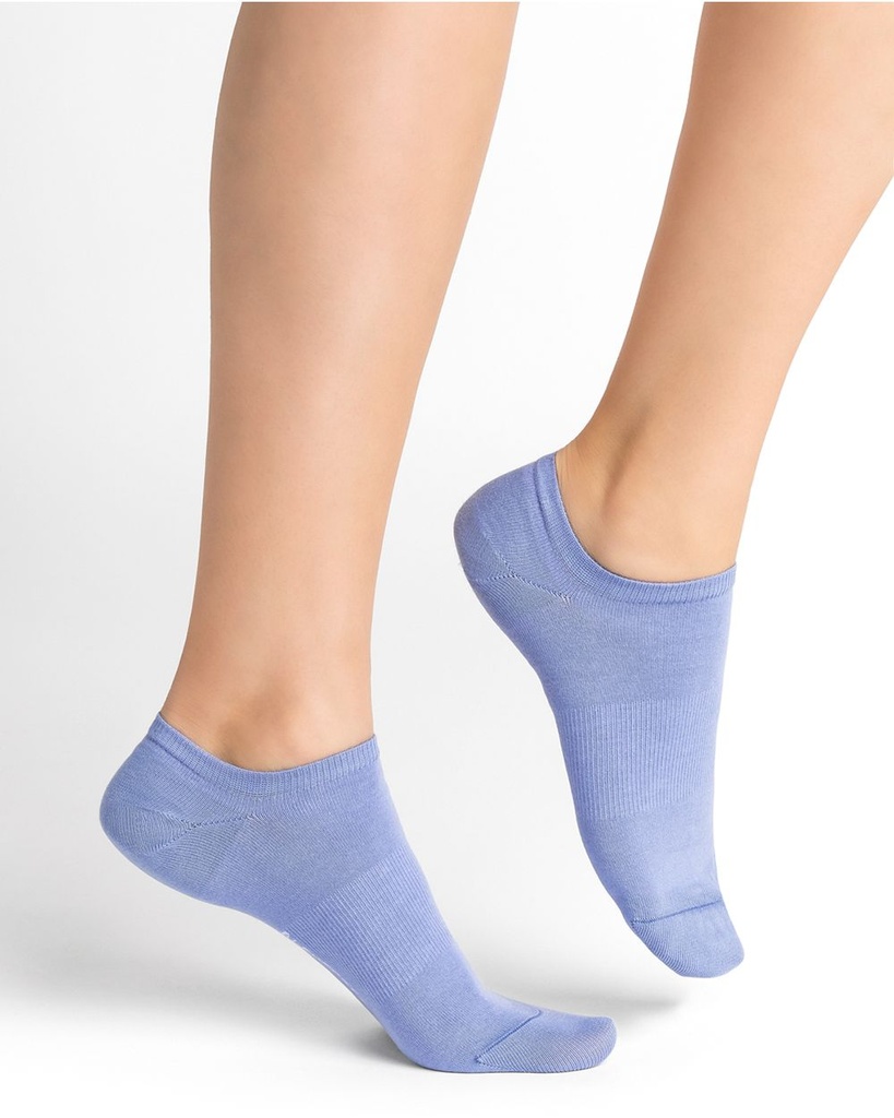 Socquettes TU 36/40 BLEU FORET "Mini sox coton unie" 6339 - Lavande FBU