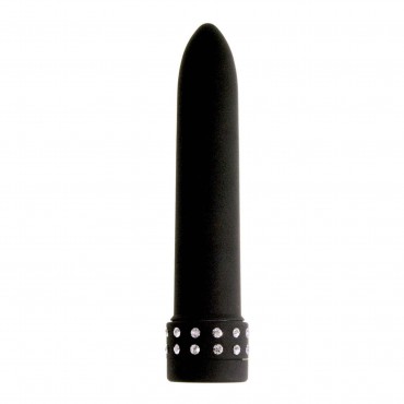 Mini vibromasseur de poche LOVELY "Sweet Diamond" - Noir