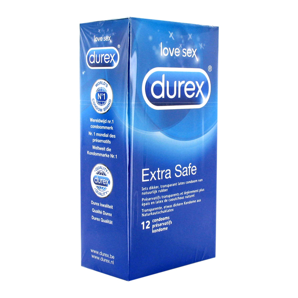 Préservatif à usage oral ou anal DUREX "Extra safe" 12 pièces