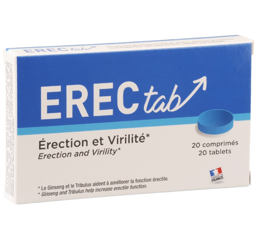 Pilules augmente et renforce les érections "ErecTab" 20 comprimés