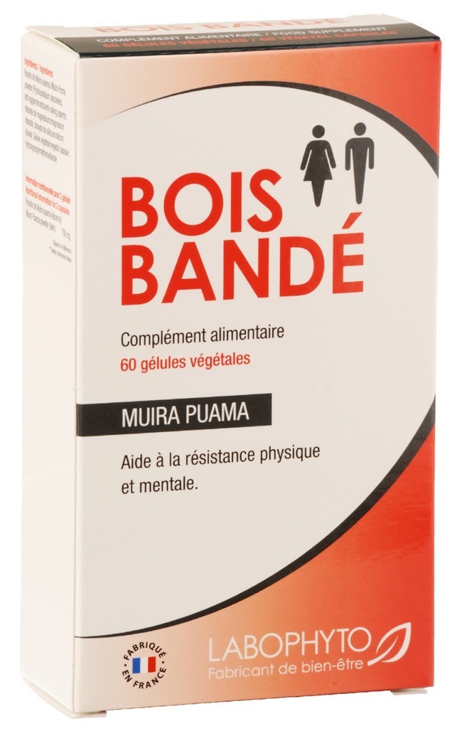 Pilules aphrodisiaques homme et femme stimule la libido "Bois Bandé" 60 comprimés