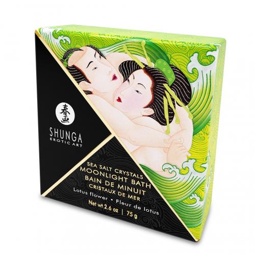 Sels de bain de la mer morte SHUNGA "Bain de minuit" 75g - Fleur de lotus