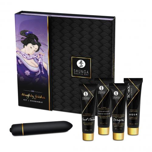 Coffret érotique de voyage SHUNGA "Naughty Geisha" - Kit Geisha coquine