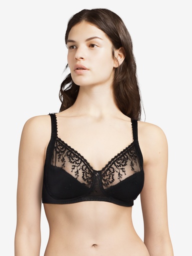 Soutien-gorge sans armatures en 3 parties enveloppant CHANTELLE "Every Curve" C16B20 - Noir 011