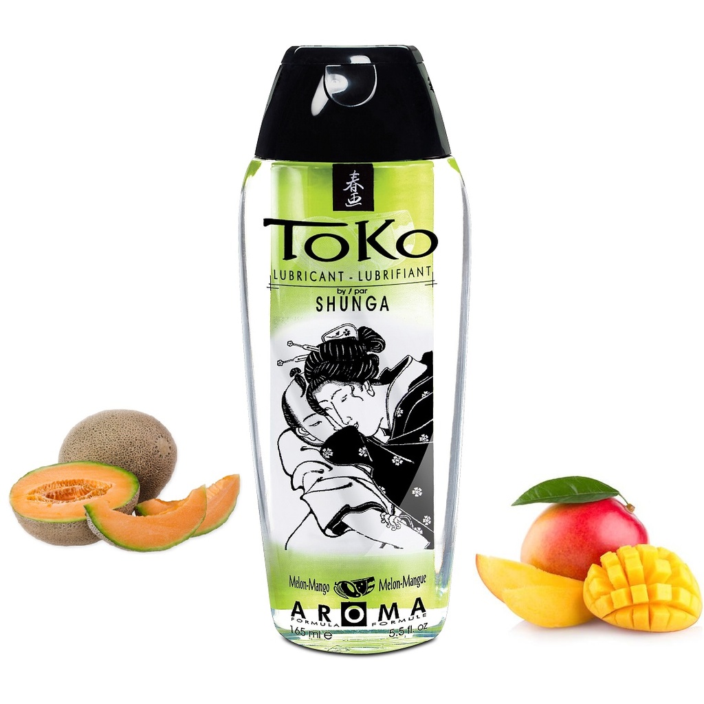 Lubrifiant à base d'eau parfumé SHUNGA "Toko Aroma" 165ml - Melon & mangue