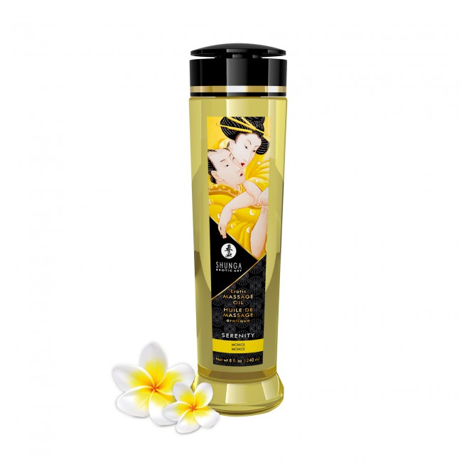 Huile de massage corps entier SHUNGA "Serenity" 240ml - Monoï