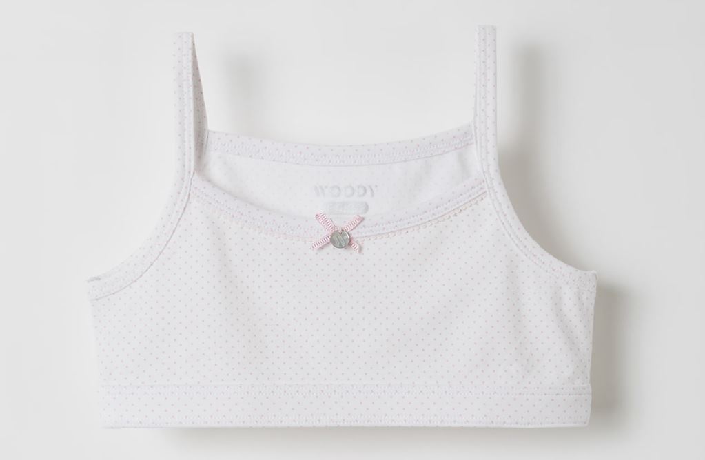 Brassière en coton WOODY SPT-Z - Pois rose 941