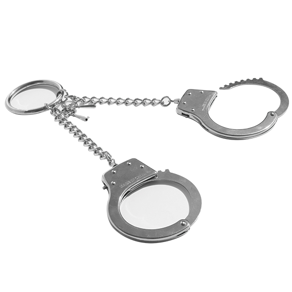 Menottes métalliques avec anneau SPORTSHEETS - SEX & MISCHIEF "Ring Metal Handcuffs"