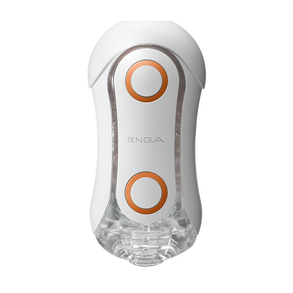 Masturbateur pour homme réutilisable TENGA "Flip Orb" - Orange Crash