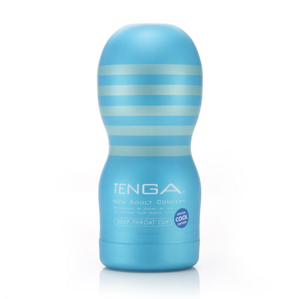 Masturbateur pour homme à effet TENGA "Deep Throat Cup" Cool edition