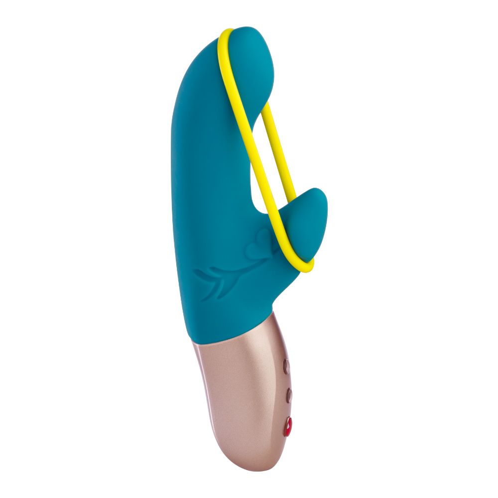 Petit vibromasseur double stimulation FUN FACTORY "Amorino" - Turquoise