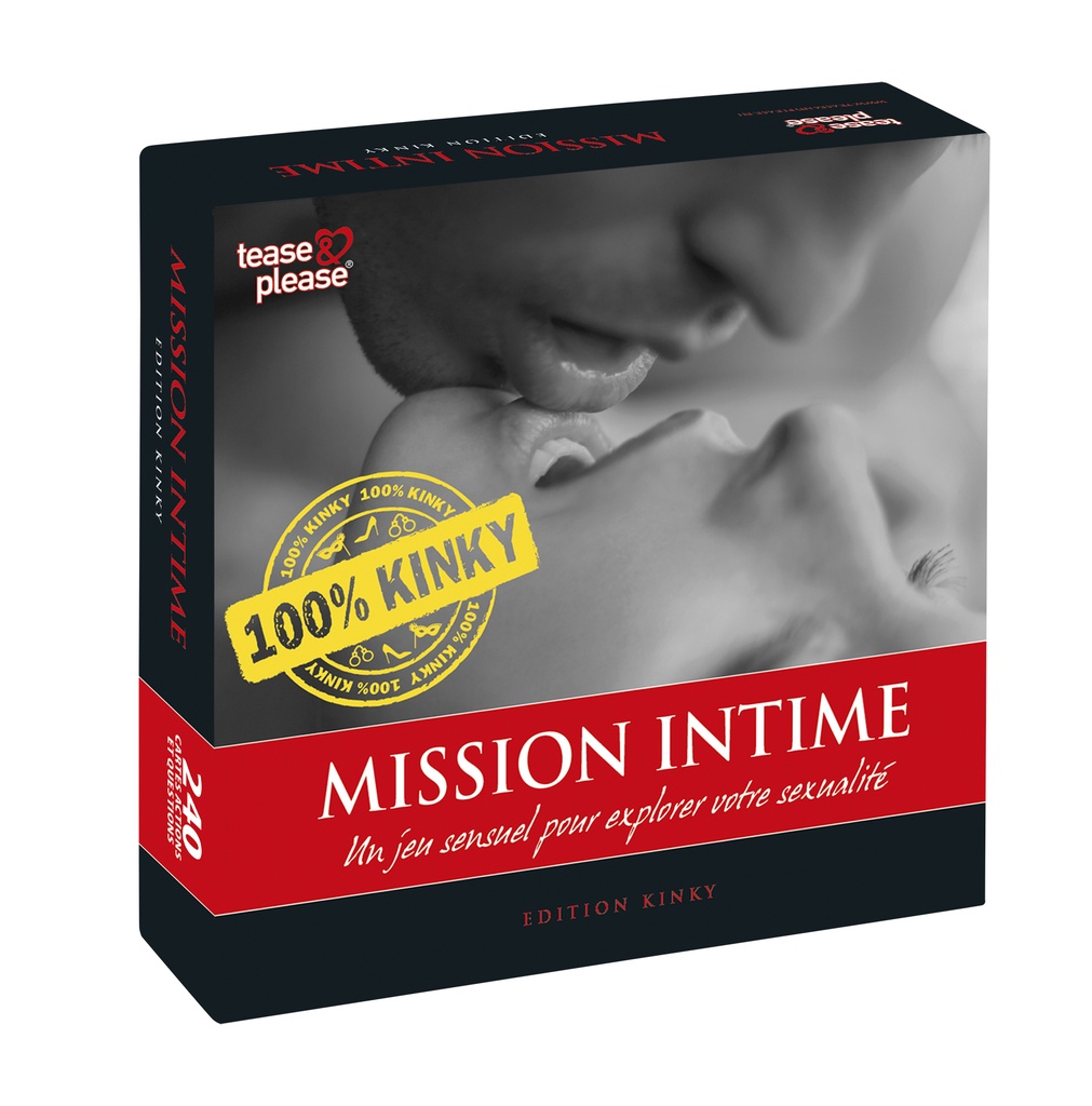 Jeu érotique TEASE & PLEASE "Mission Intime" - Edition 100% Kinky