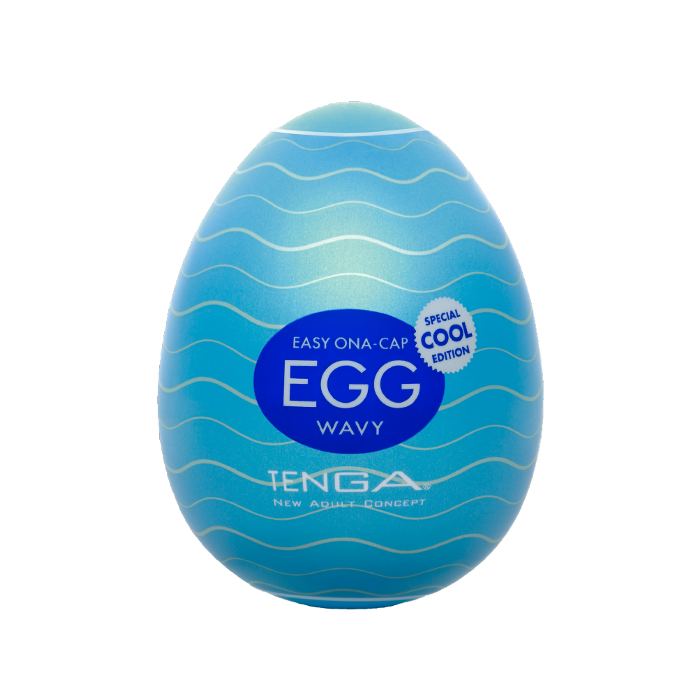 Masturbateur pour homme TENGA "Egg" - Wavy II Cool Edition