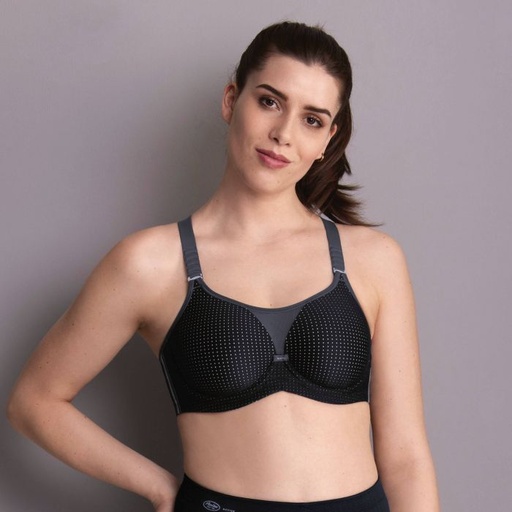 Soutien-gorge de sport à armatures ANITA ACTIVE Maximum Support "Performance WireX" 5599 - Noir anthracite 445