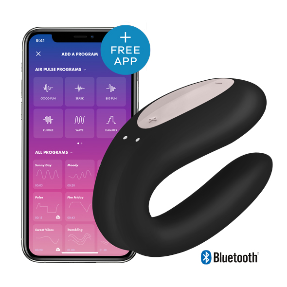 Vibromasseur pour couple SATISFYER "Double Joy" - Noir