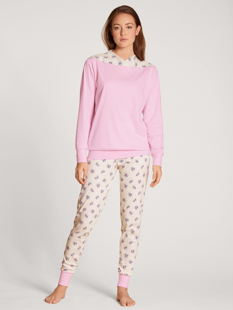 Pyjama dame fantaisie 100% coton CALIDA "Soulmate" 40591 - Granita 242