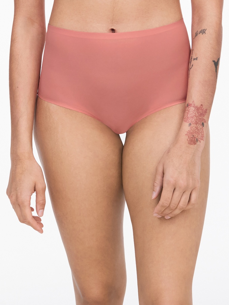 Culotte taille haute invisible TU CHANTELLE "SoftStretch" C26470 - Pêche melba 0F6