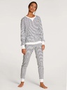 Pyjama dame 100% Coton CALIDA "Midsummer Dreams" 42454 - Dark Lapis Bleu 339