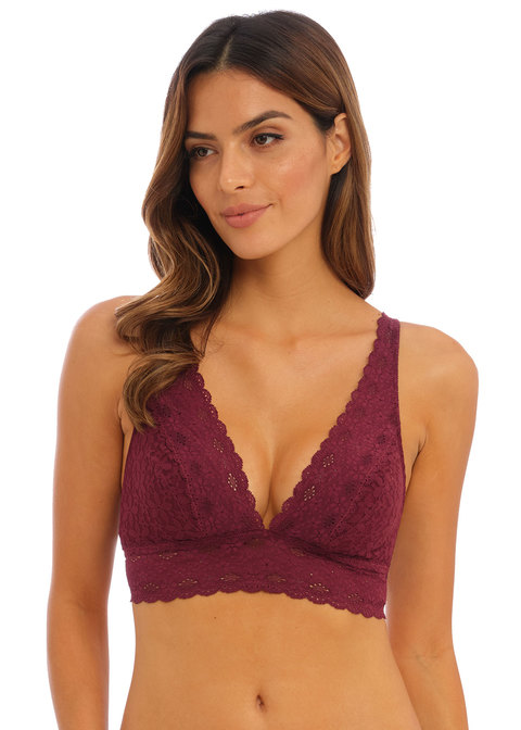 Soutien-gorge triangle sans armatures WACOAL "Halo Lace" WA811205 - Zinfandel 593