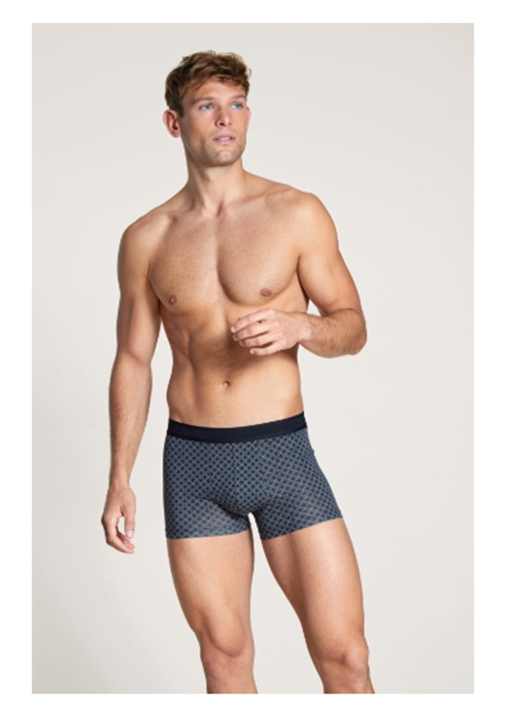 Boxer homme fantaisie coton CALIDA "Grafic Cotton" 26587 - Dark Sapp 479