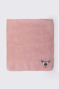 Plaid en polard 150x200cm WOODY 222-1-PLA-M - Rose 360