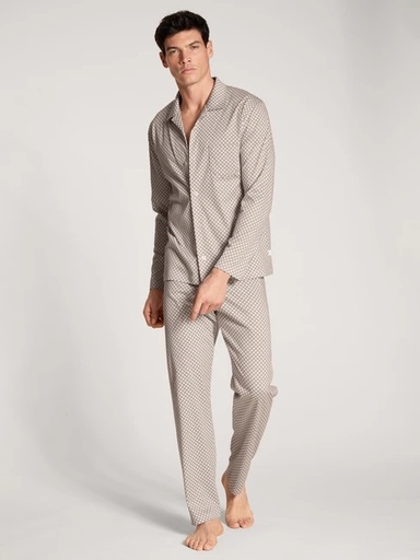 Pyjama long homme boutonné 100% coton CALIDA "Relax Selected" 40986 - Moonbeam 940