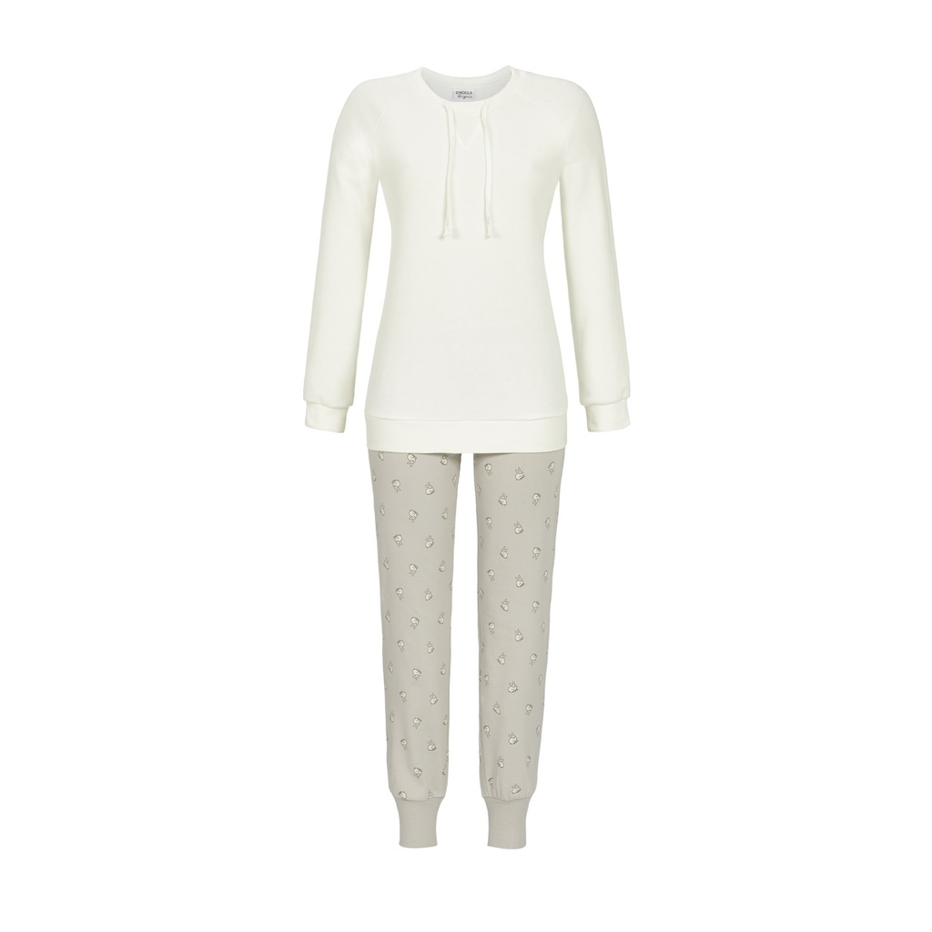 Pyjama femme avec poignets en tricot RINGELLA "Lapin de neige" 2568209 - Ivoire 130