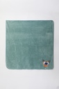 Plaid en polard 150x200cm WOODY 222-1-PLA-M - Bleu gris 806