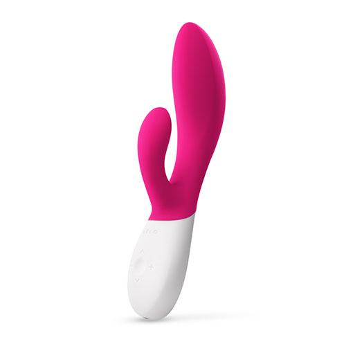 Vibromasseur double stimulation & mouvement avant-arrière LELO "Ina Wave 2" - Cerise