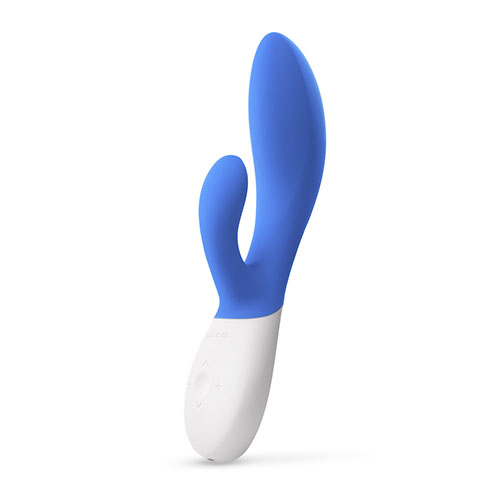 Vibromasseur double stimulation & mouvement avant-arrire LELO "Ina Wave 2"  - California Sky | Lingerie-pierre