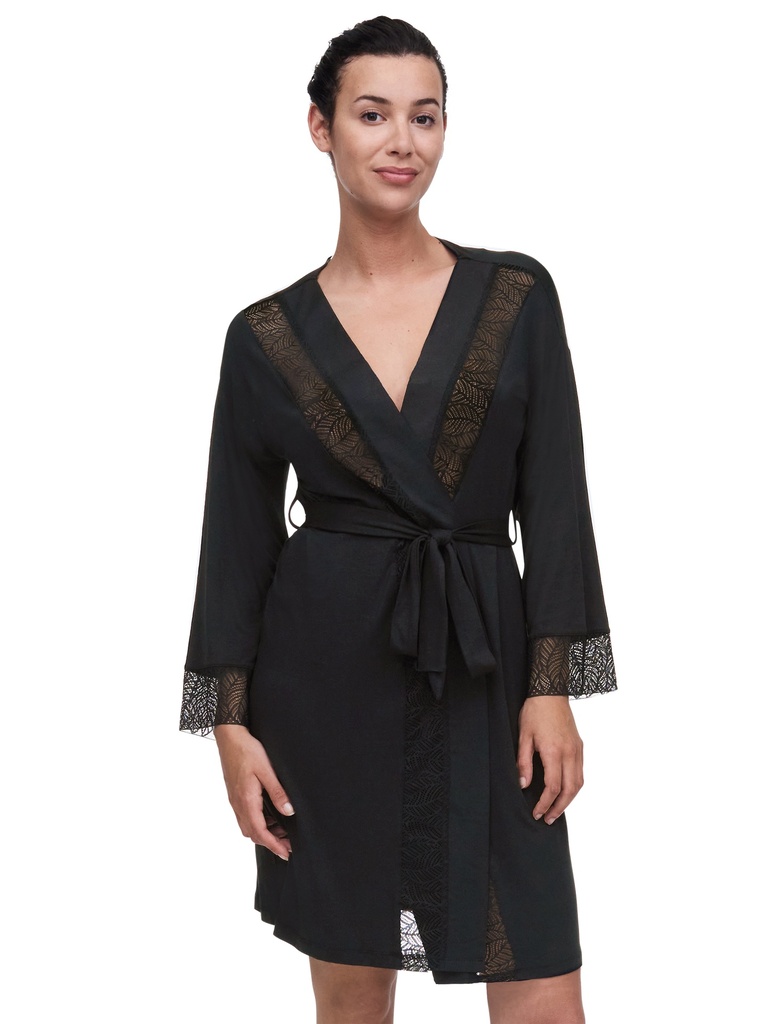 Peignoir kimono FEMILET "Jazz" FNA530 - Noir 011