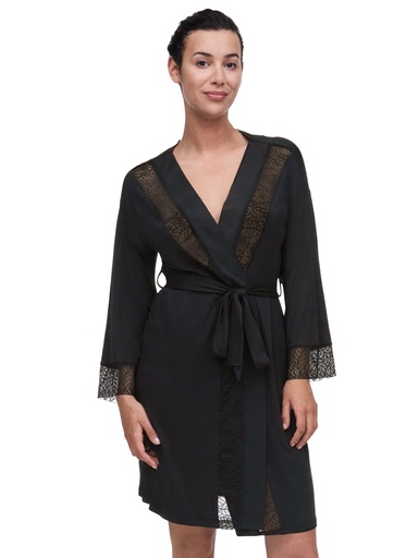 Peignoir kimono FEMILET "Jazz" FNA530 - Noir 011