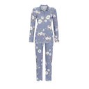 Pyjama femme avec haut boutonné RINGELLA "Pouvoir des Fleurs" 2561203 - Bleu jeans 213