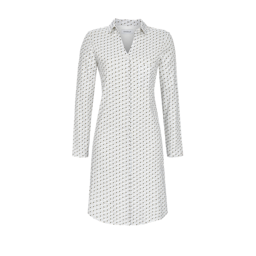 Chemise de nuit avec une patte de boutonnage continue RINGELLA "Pastels d'Hiver" 2511044 - Ivoire 130